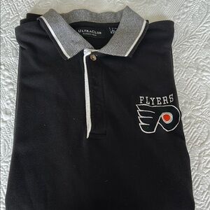 PHILADELPHIA FLYERS  Men's Black Polo Shirt